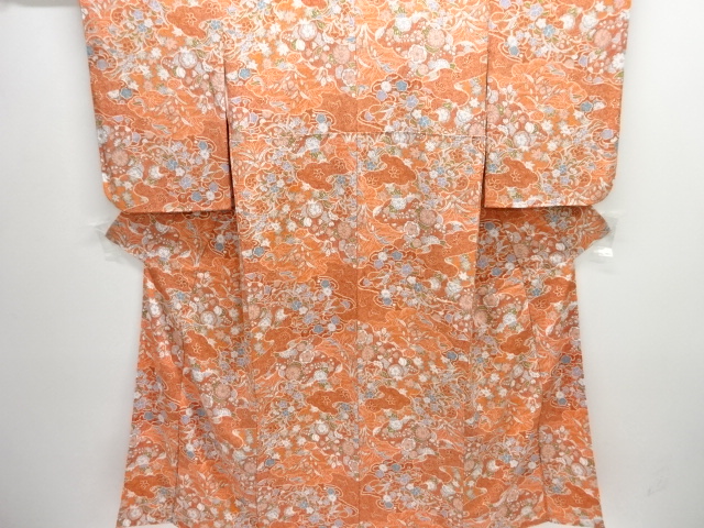 JAPANESE KIMONO / KOMON / FLORAL PLANTS